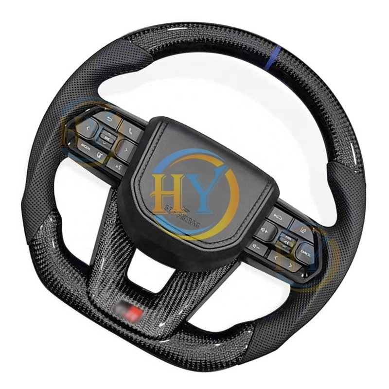 Customized Carbon Fiber Steering Wheel For Toyota Land Cruiser LC200 Camry Highlander FJ70 Hilux Upgrade LC300 GR Style Wheel