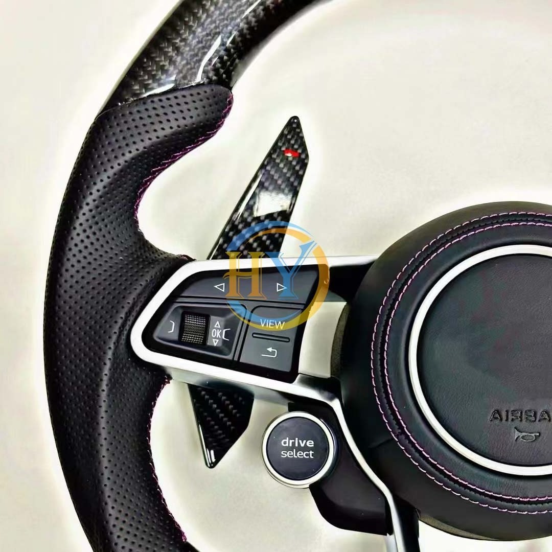 Customized Carbon Fibre Steering Wheel Fit For Audi A4 A5 A6 A7 Steering Wheel Upgraded Style