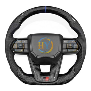 Customized Carbon Fiber Steering Wheel For Toyota Land Cruiser LC200 Camry Highlander FJ70 Hilux Upgrade LC300 GR Style Wheel