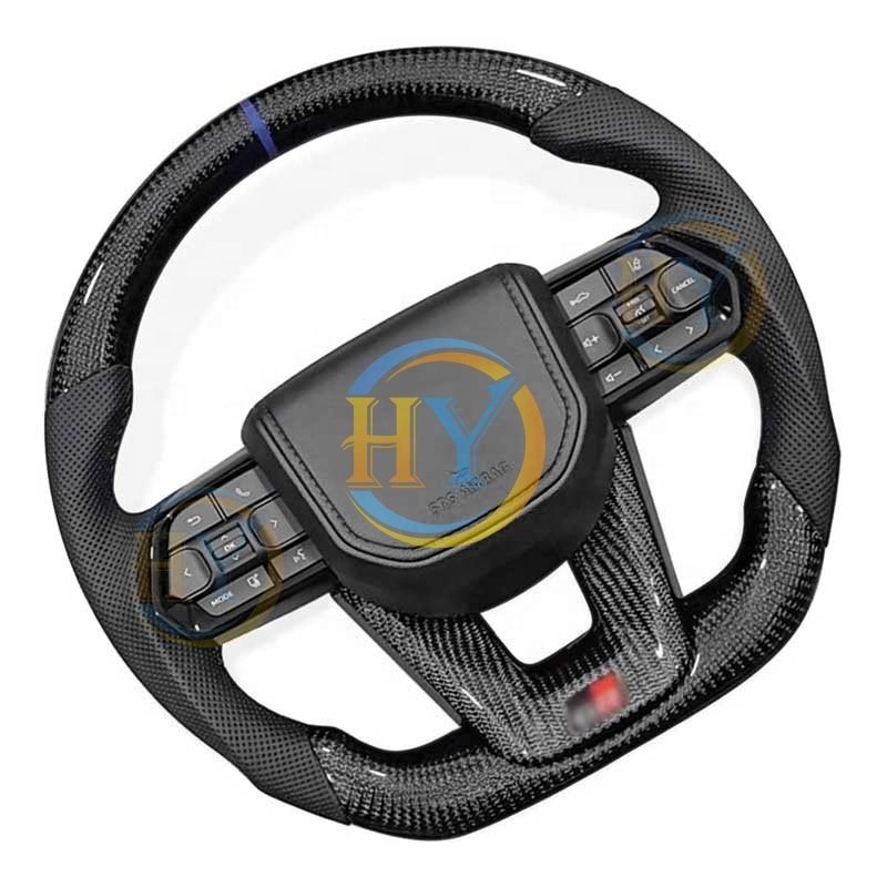 Customized Carbon Fiber Steering Wheel For Toyota Land Cruiser LC200 Camry Highlander FJ70 Hilux Upgrade LC300 GR Style Wheel