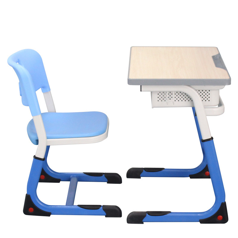 adjustable modern university furniture student wooden desk school chair and table