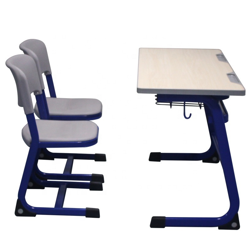 New popular plastic school classroom student desk and chair set reading table