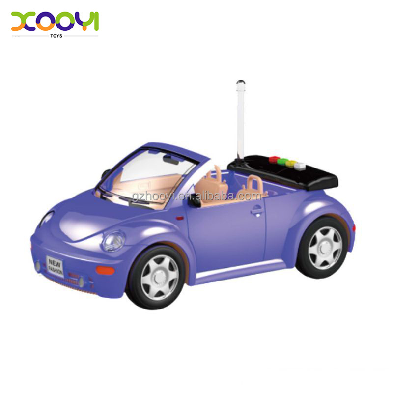 1/14 friction car toy for girls cute purple and pink  princess racing car model with light and music