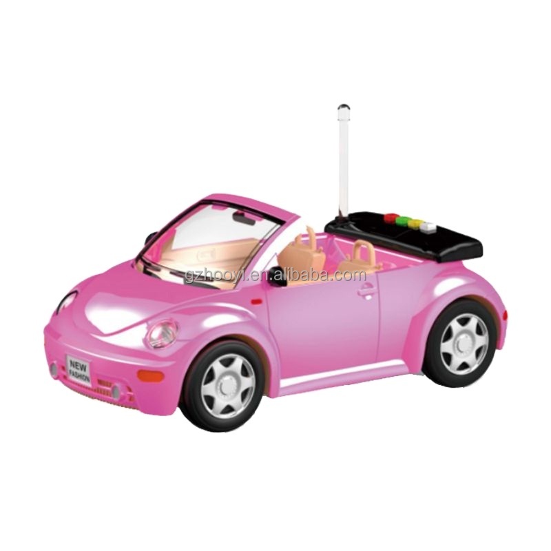 1/14 friction car toy for girls cute purple and pink  princess racing car model with light and music