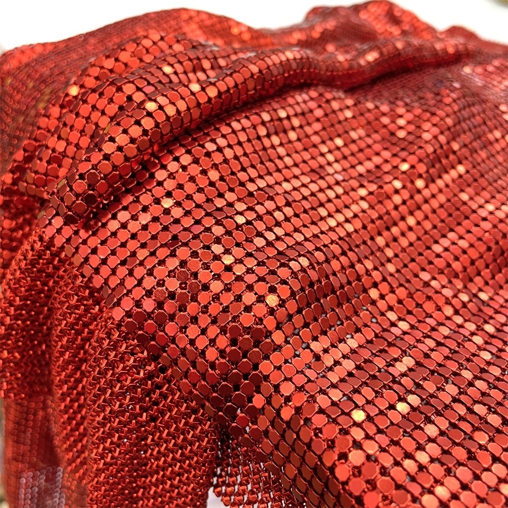 me202 New no glue garment decoration aluminum metal mesh 3mm aluminum rhinestone mesh for bag