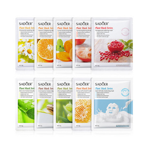 Chinese Wholesale Price Korean Skin Care Facial Sheet Mask Natural Plant Fruit Extract Moisturizing Face Mask