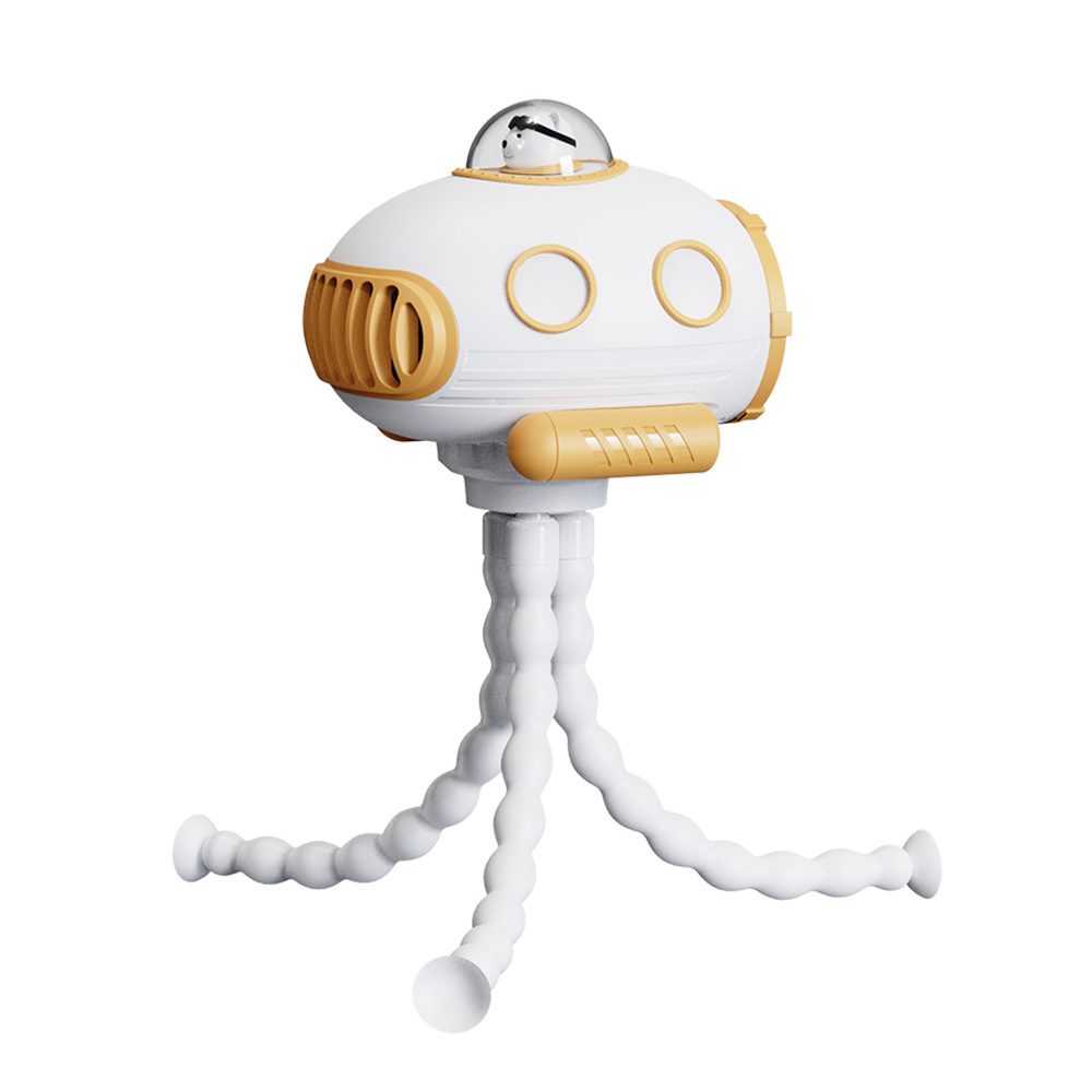 GXZ-F18 Leafless safety, built-in lullaby supports both battery and power supply Children's submarine fan