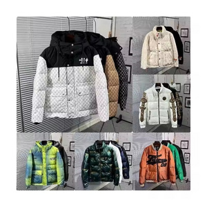 Fashion Down Coat Men's Bright Face Trend Hooded Short Thick Winter Bomber Shiny Puffer Men's Jacket