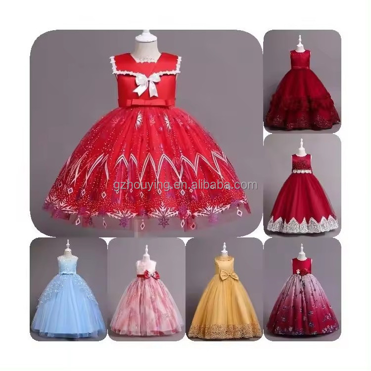 Girls Christmas Princess Dress Kids Halloween Snowman Santa Claus Cosplay Costume Children 3 4 5 6 7 8 Years New Year Clothing