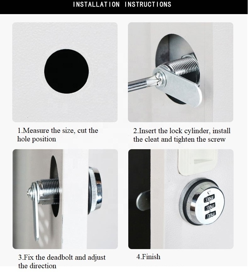 Hardware Fitting Cabinet Cam Lock Safe Lock Zinc Alloy Cabinet Smart Lock