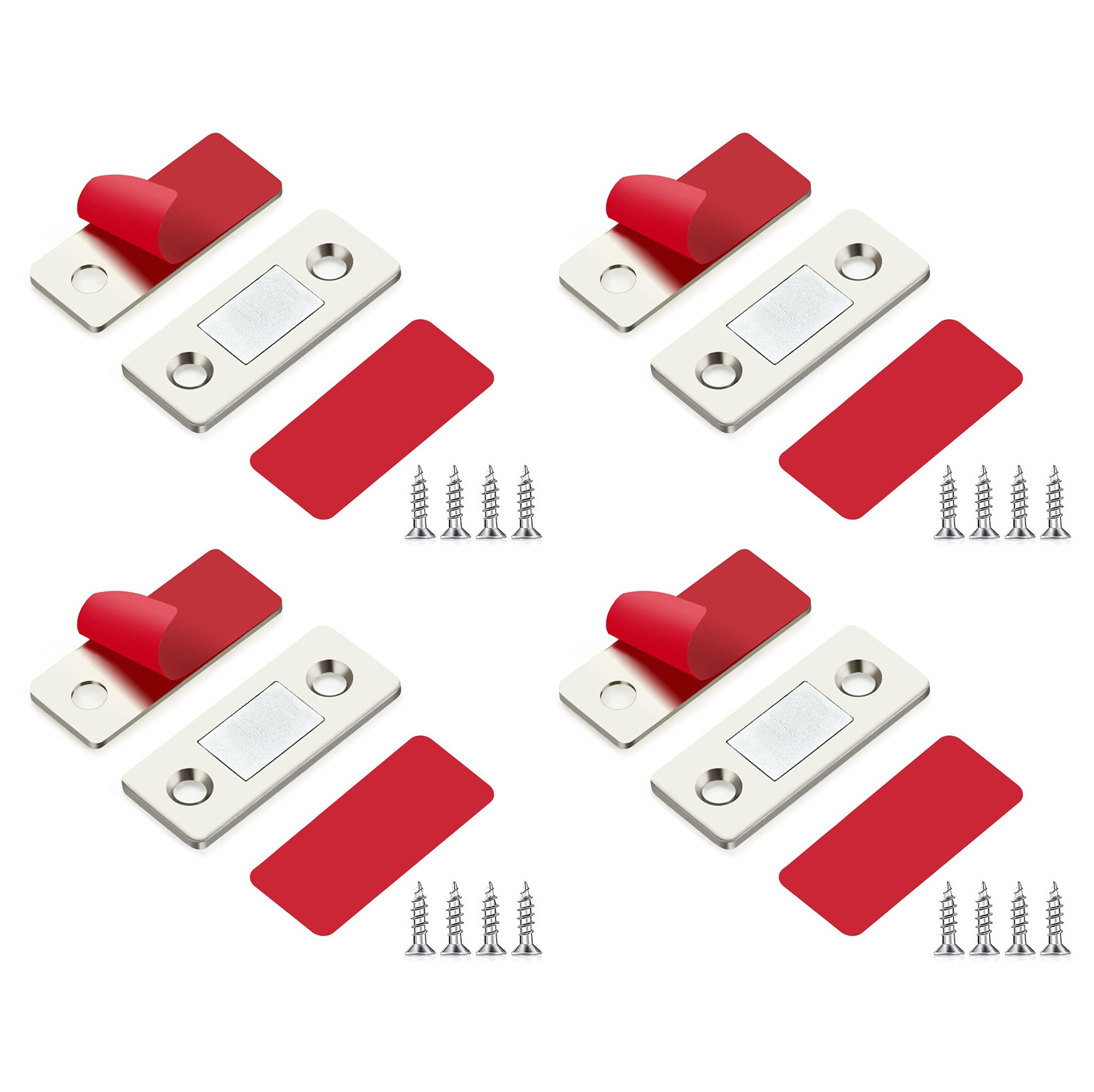 Thin Cabinet Door Magnetic Catch for Drawer Magnets Adhesive Cabinet Latch Magnetic Closures