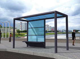 Street Furniture Solar Bus Stop Shelter Manufacturer with 28 Years' Experience