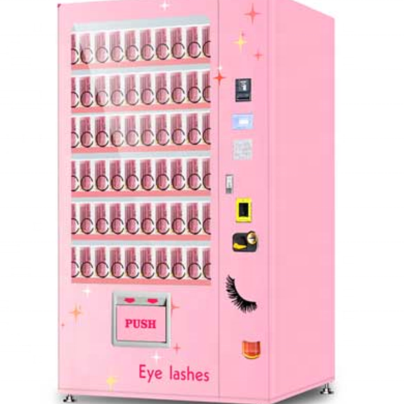 China factory direct sale customize design outdoor kiosk with eyelashes vending machine beauty