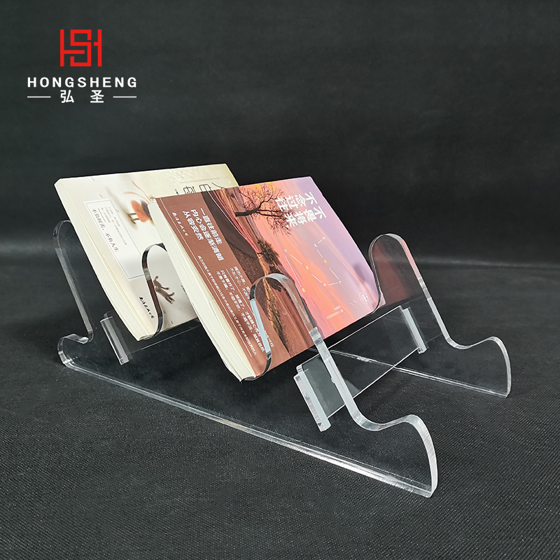 Book CD Blank Office Bookshelf Clear Display Stand Book Holder Plastic Acrylic Book Easel Table Desk Display Stand