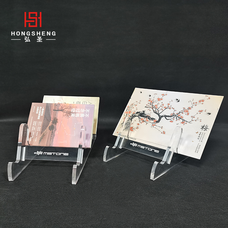 Book CD Blank Office Bookshelf Clear Display Stand Book Holder Plastic Acrylic Book Easel Table Desk Display Stand