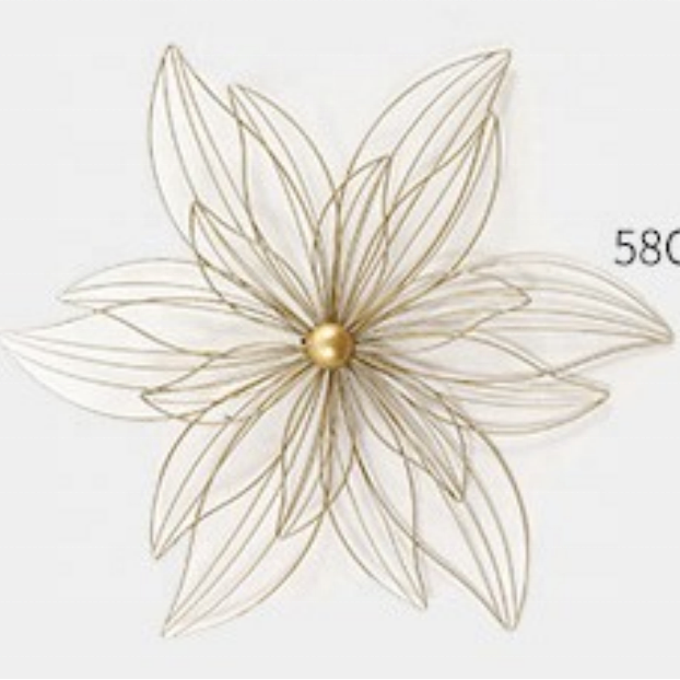 wholesaler wall metal flower golden wall flower metal wall flower supplier