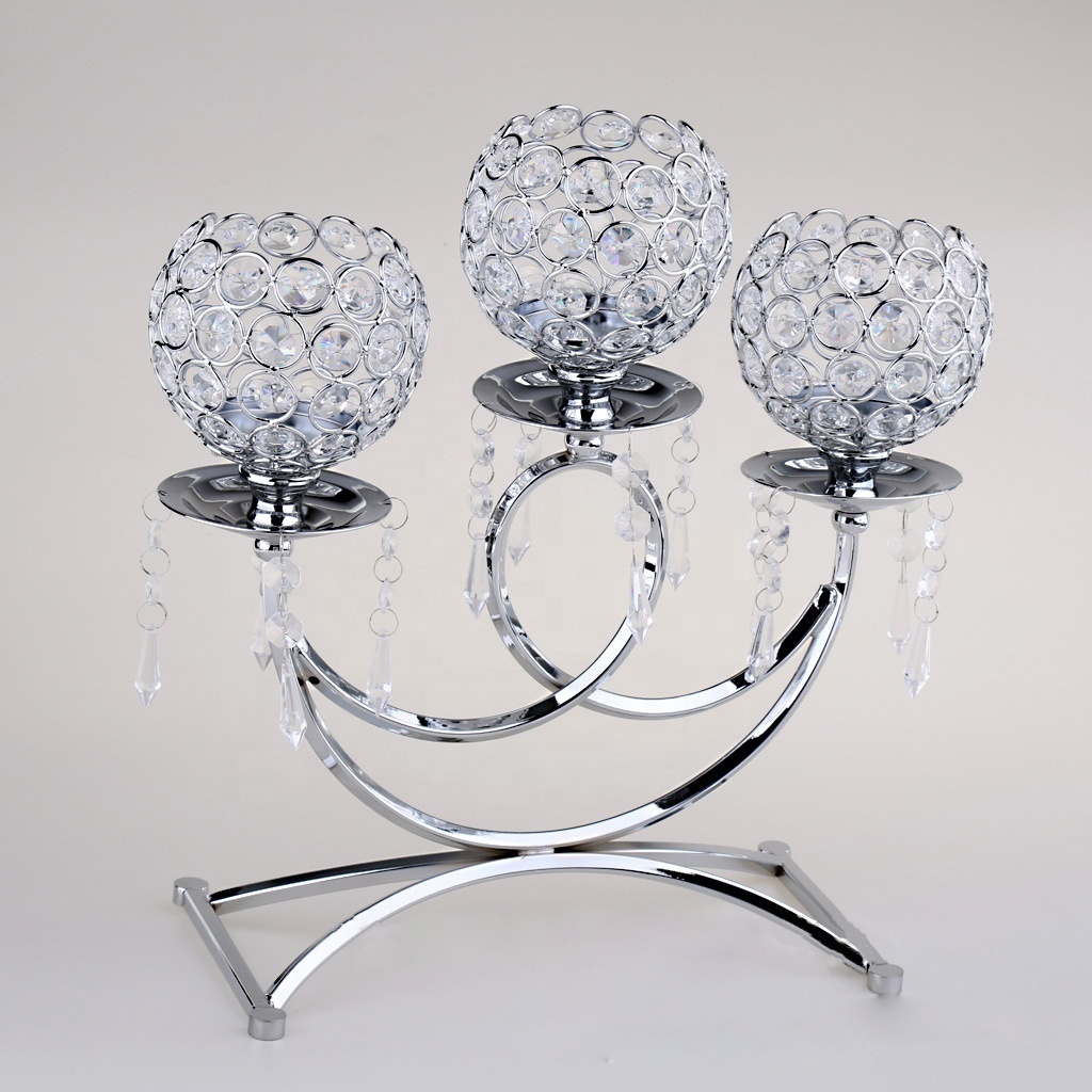 High Quality Wedding Crystal Candle Holder Wedding Top Sale Crystal Table Centerpiece With Cheaper Price