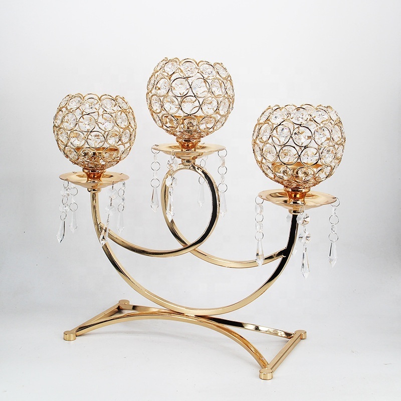 High Quality Wedding Crystal Candle Holder Wedding Top Sale Crystal Table Centerpiece With Cheaper Price