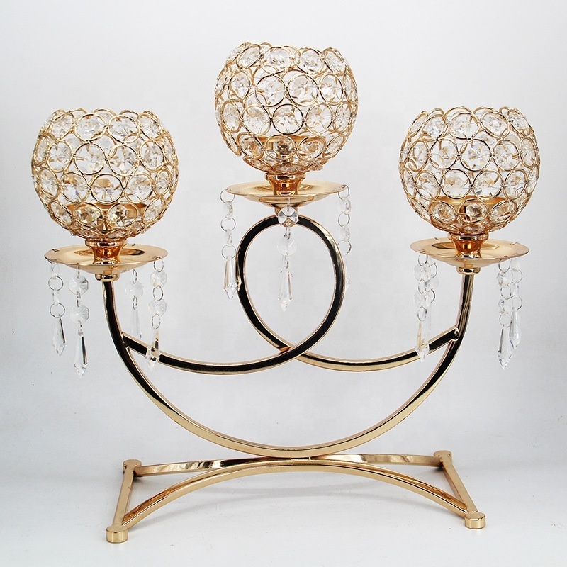 High Quality Wedding Crystal Candle Holder Wedding Top Sale Crystal Table Centerpiece With Cheaper Price