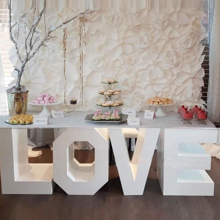 2022 Luxury Wedding LOVE Table Party Favor BABY Letter Table For Wholesale Price