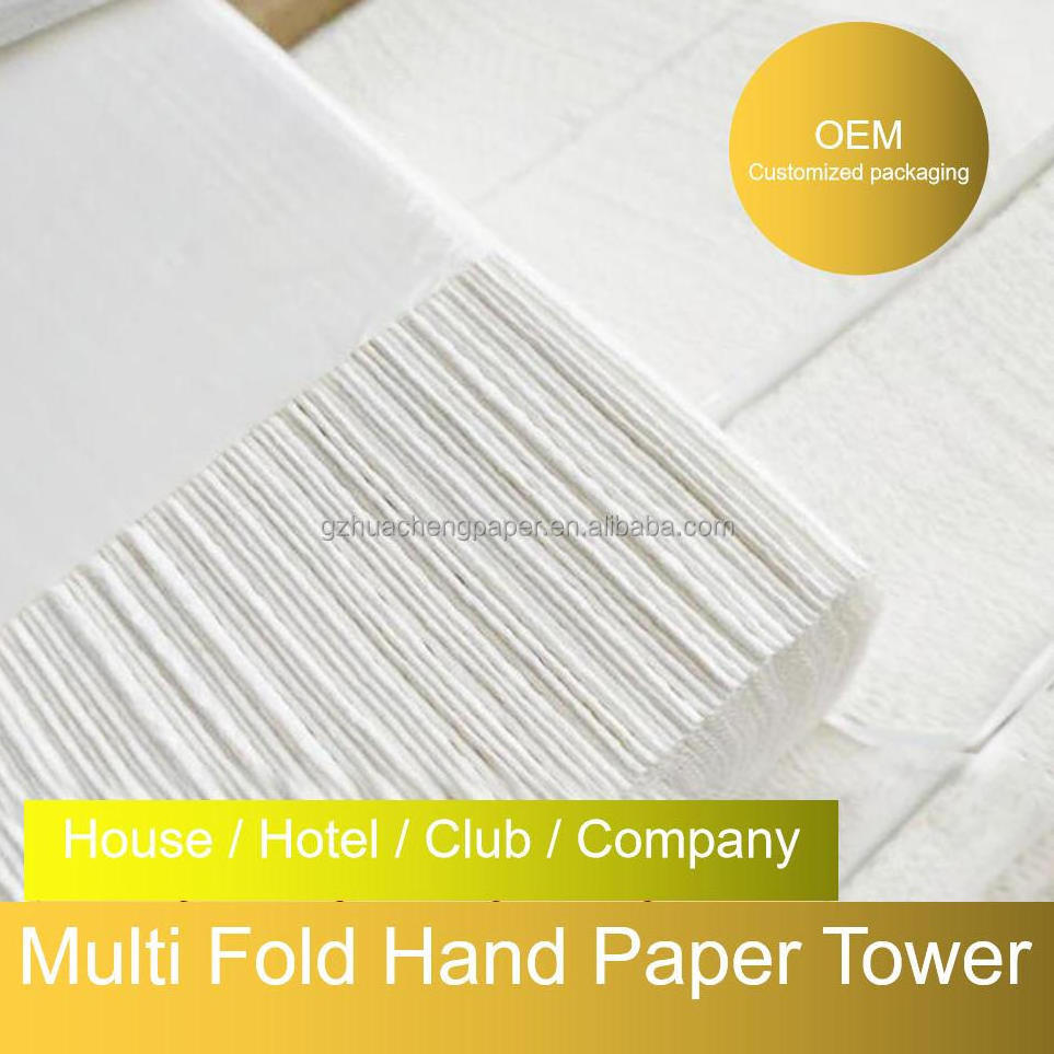 Hand Paper N fold Z fold Multi fold 1/2 ply cheap soft hand tissue paper towel