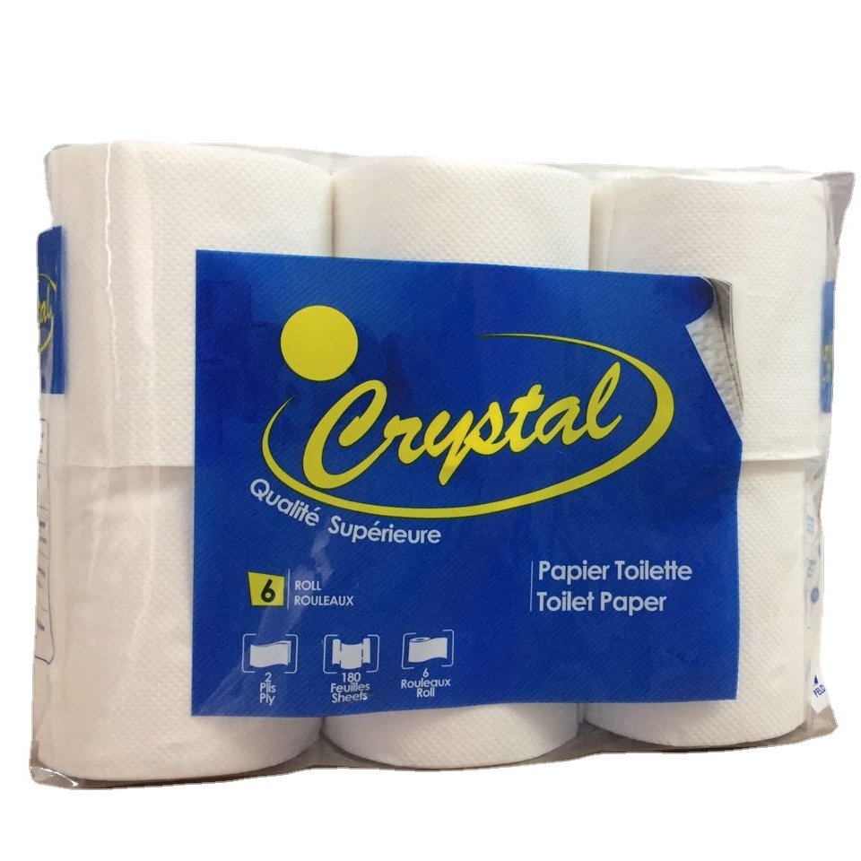 Embossed virgin bamboo pulp Tissue Paper/Cheap Toilet paper/Custom Soft Toilet Tissue roll manufacturer recycled