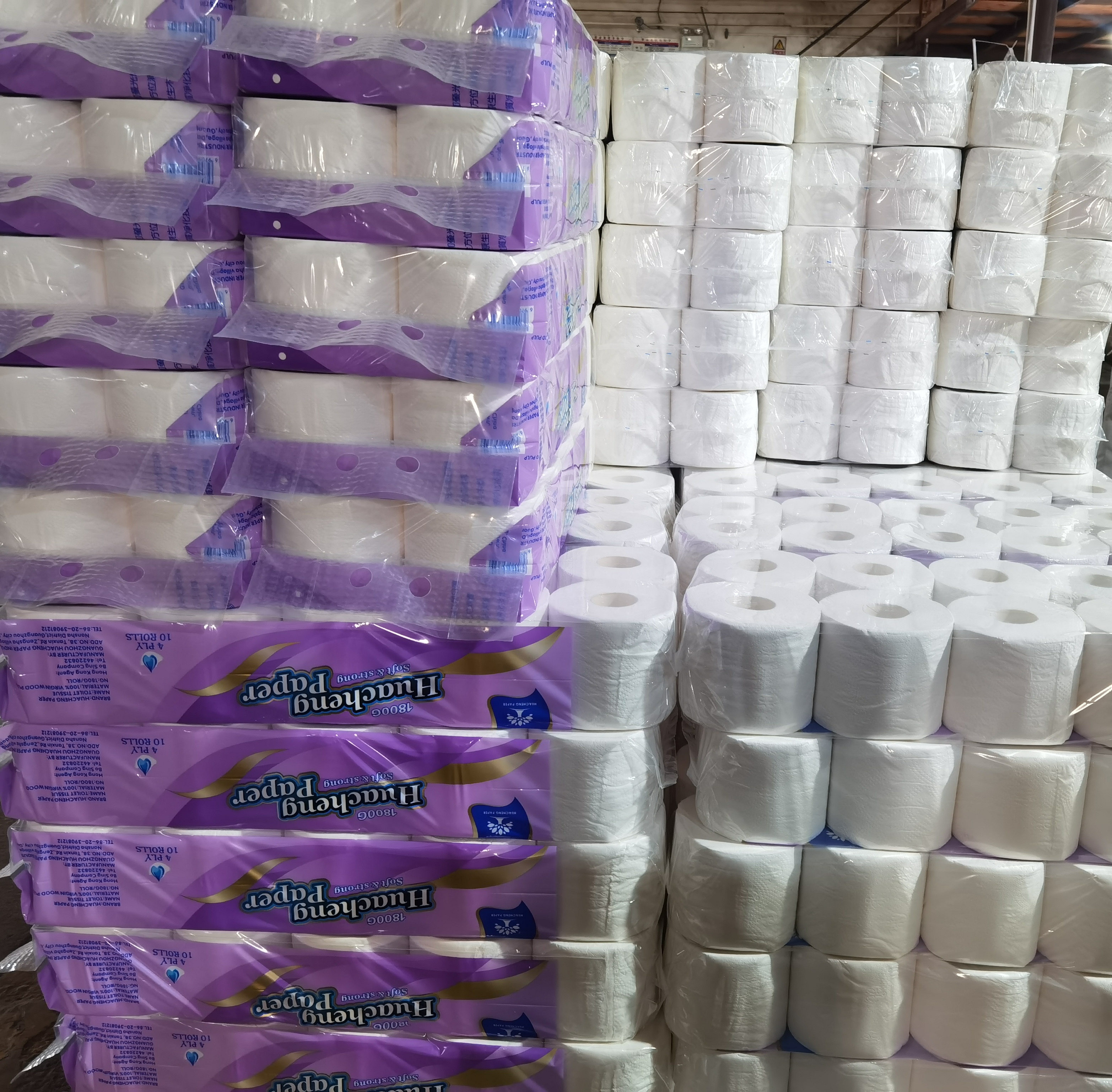 Manufacturer Embossed Small Toilet Tissue for Hotel Virgin Wood Bamboo Pulp Roll Soft Toilet Tissue Paper