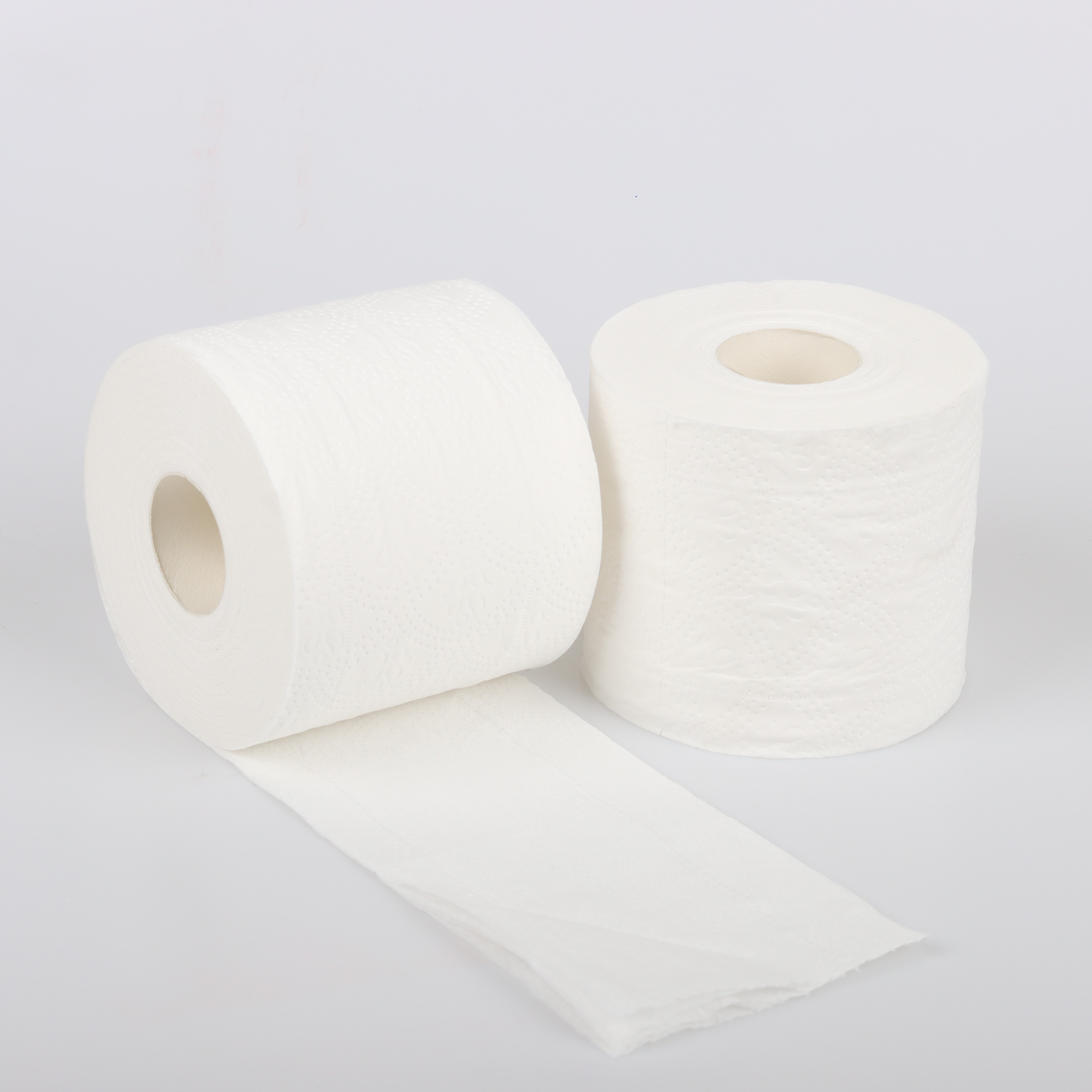 Manufacturer Embossed Small Toilet Tissue for Hotel Virgin Wood Bamboo Pulp Roll Soft Toilet Tissue Paper