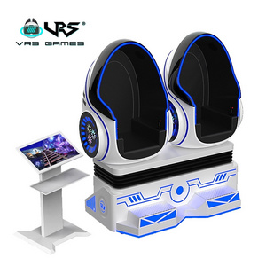 VR Game 2 Seat Roller Coaster Simulator 9D VR Egg Chair Virtual Reality VR Cinema for game house