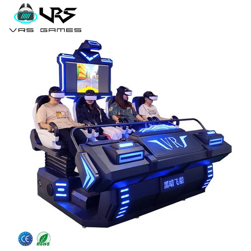 Guangzhou Factory 3D 5D 6D 7D 9D VR 4 seats cinema theme park interactive 9D VR slide VR egg chair for sale