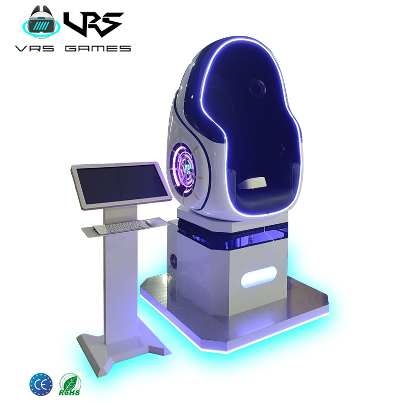 2023 Earn Money Amusement Park Equipment 1 Seat 9d VR Cinema With VR Glasses Virtual Reality 9D Cinema Egg Chair