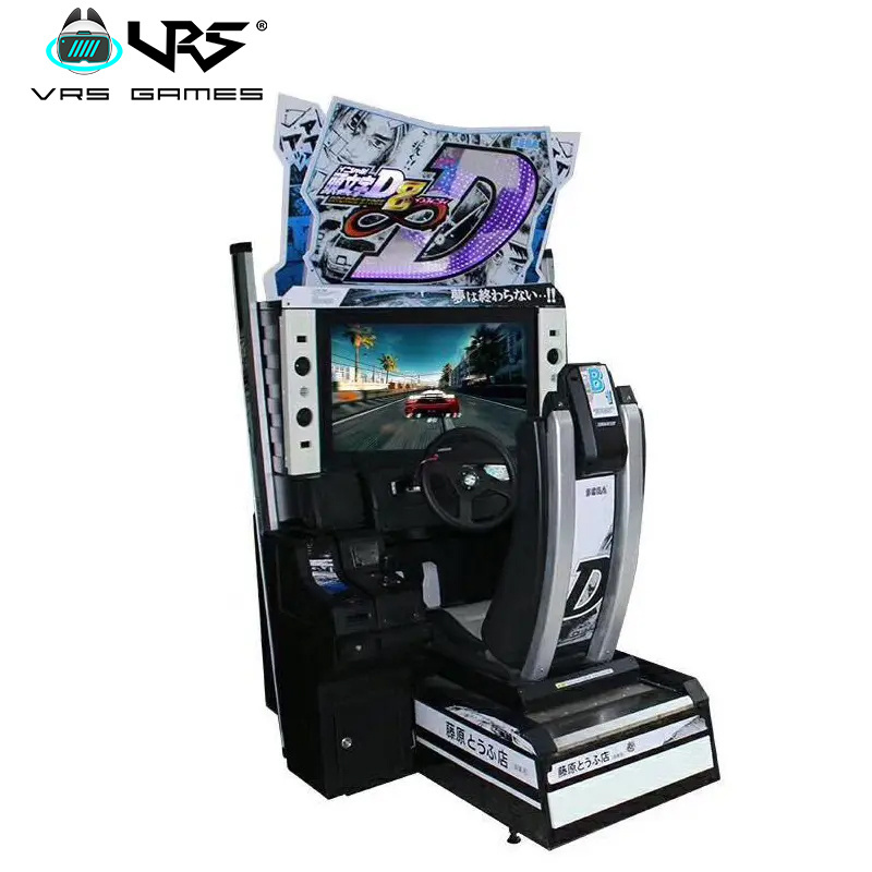 Video game city low price electronic video simulator coin operated game center initial D 8 racing arcade game machine