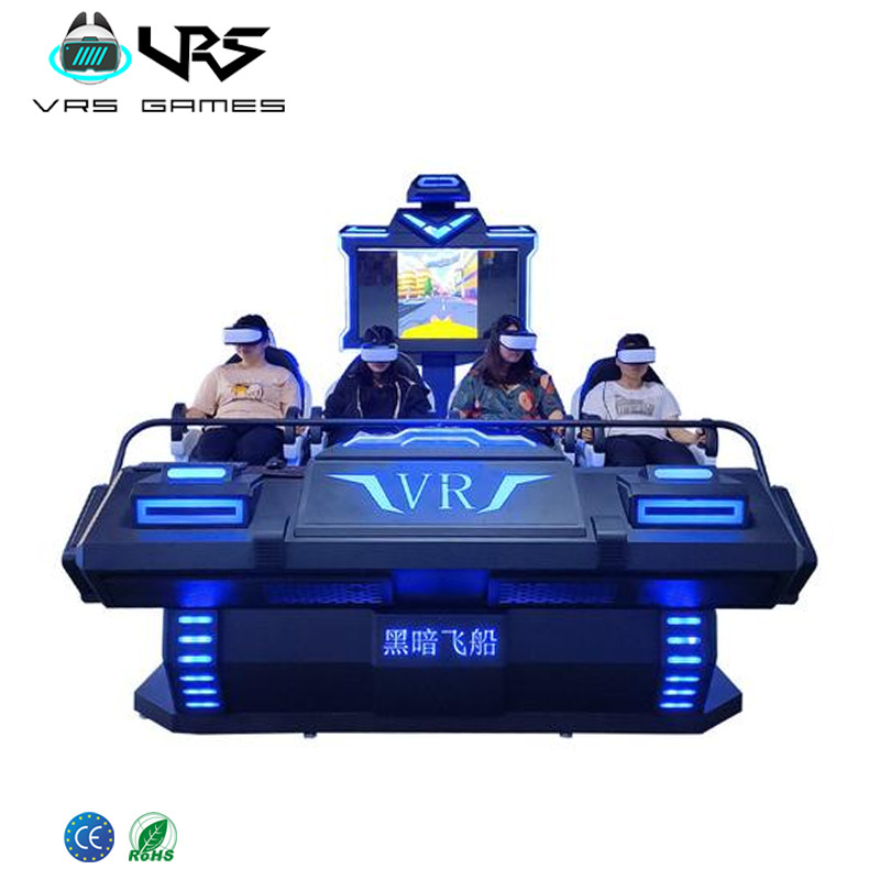 Guangzhou Factory 3D 5D 6D 7D 9D VR 4 seats cinema theme park interactive 9D VR slide VR egg chair for sale