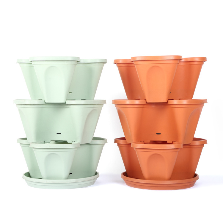 Best Strawberry Pot Terracotta Pottery Box Stackable Tower Planter