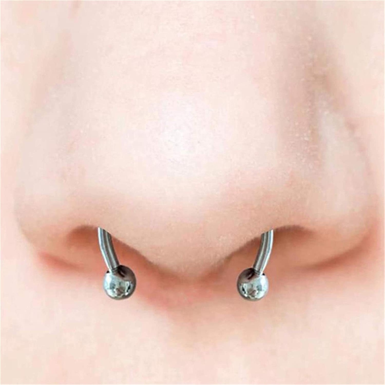 Wholesale High Quality Stainless Steel Imitation Horseshoe Magnetic Septum Nose Ring Fake Septum Ring