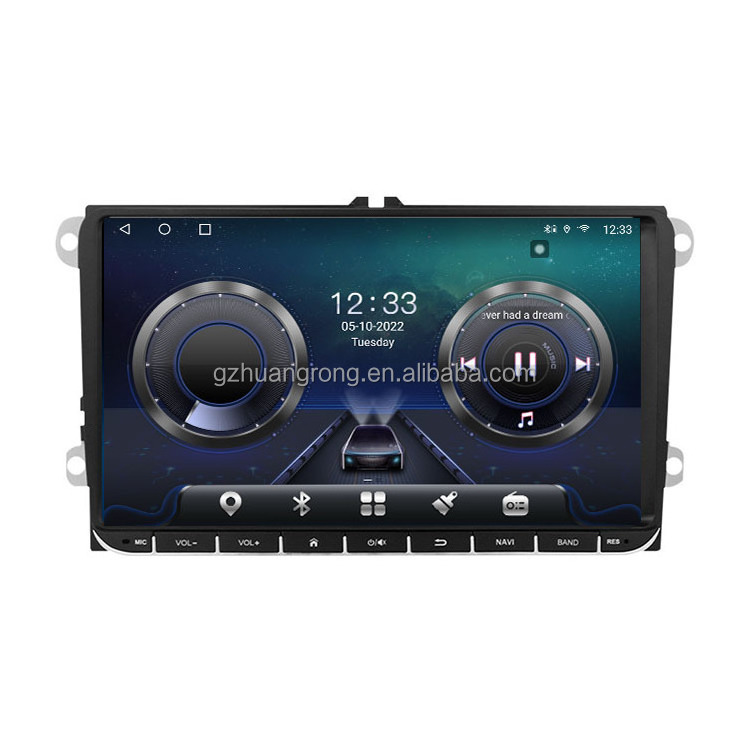 Android 12 8core 8+128G  TS10 car video recorder For 9 inch universal VW dvd player ips dspauto radio Built-in Carplay car radio