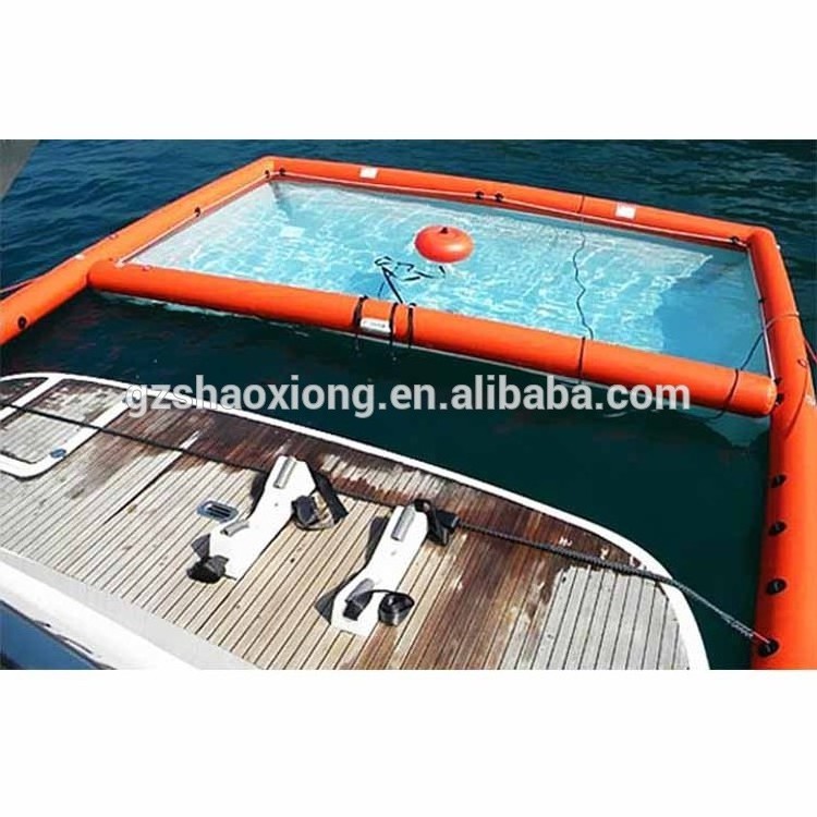 Inflatable Sea Swimming Pool with Net Yacht Floating Pool Preventing Jellyfish