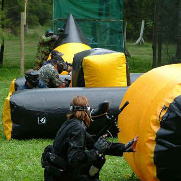 inflatable paintball shooting games wall /inflatable tactical paintball bunker for sale