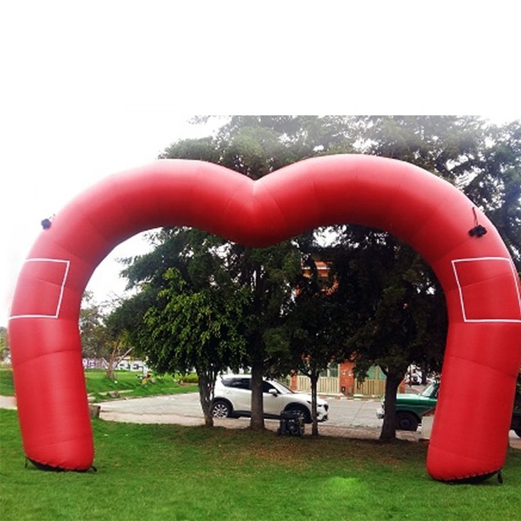 Advertising Single Inflatable Rainbow Start Finish Line Entrance Arch Archway