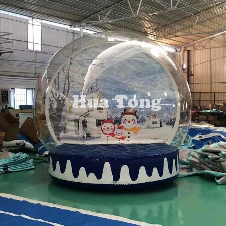 Christmas Giants Inflatable Snowball Outdoor Advertising Inflatable Human Snow Globe Balloon