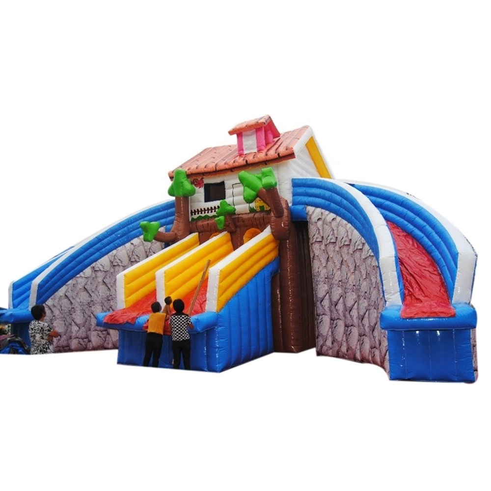 Water Park Slides Inflatable Swimming Pool Stair Water Park Slide With Pool