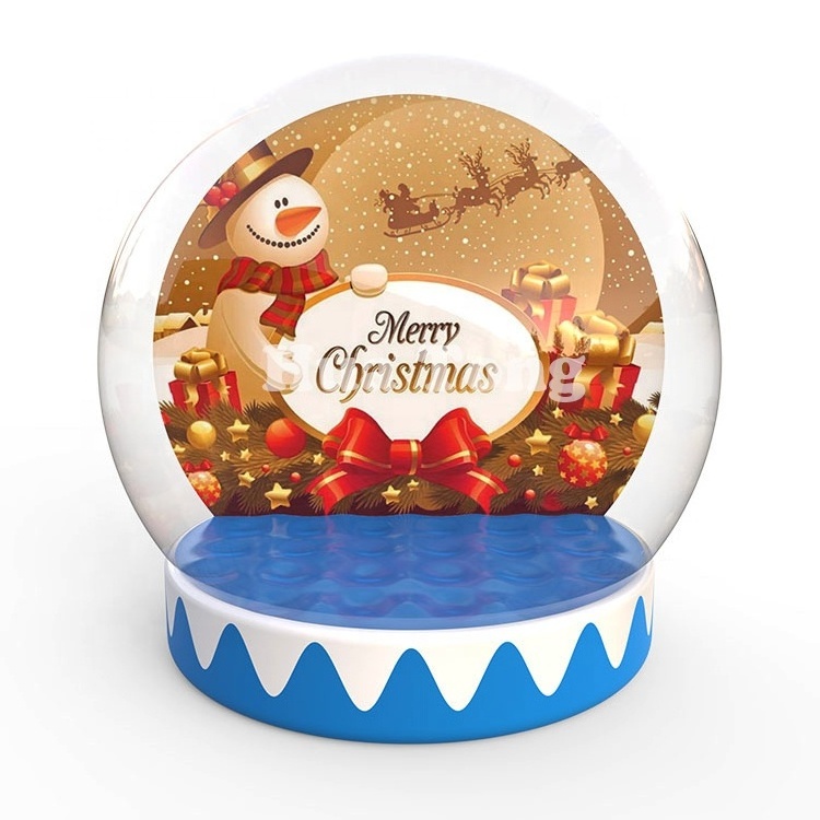 Christmas Giants Inflatable Snowball Outdoor Advertising Inflatable Human Snow Globe Balloon