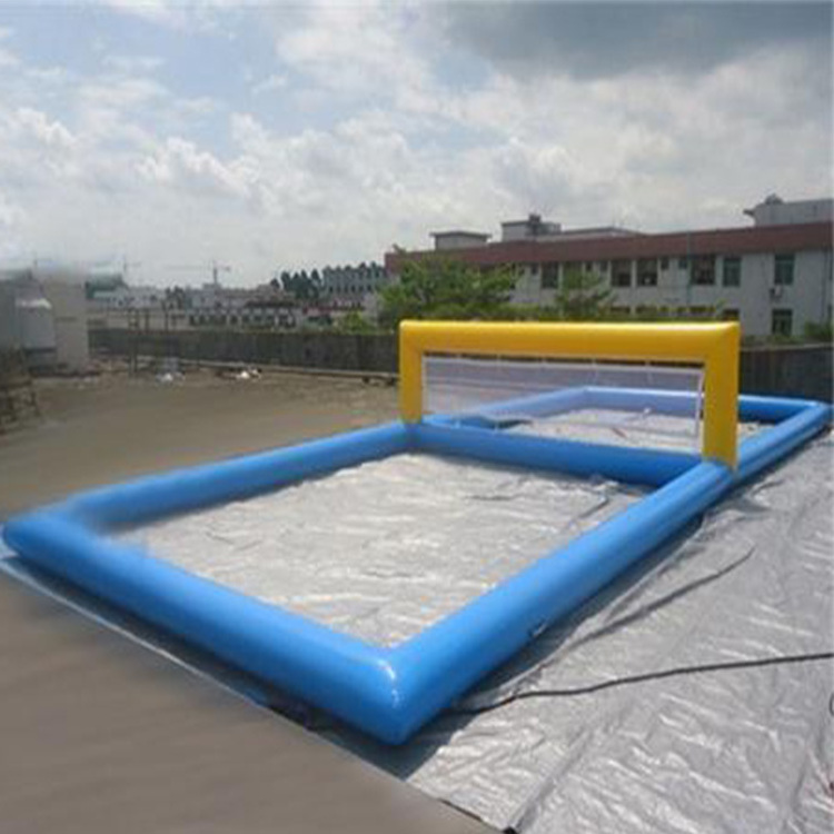 Customized outdoor inflatable volleyball court/field/Ocean Beach Inflatable Water Field for sale