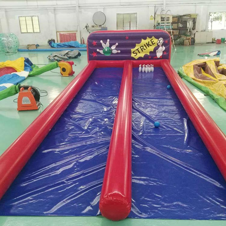 High Quality Inflatable Bowling Equipment Inflatable Alley Bowling Double Line For Sale