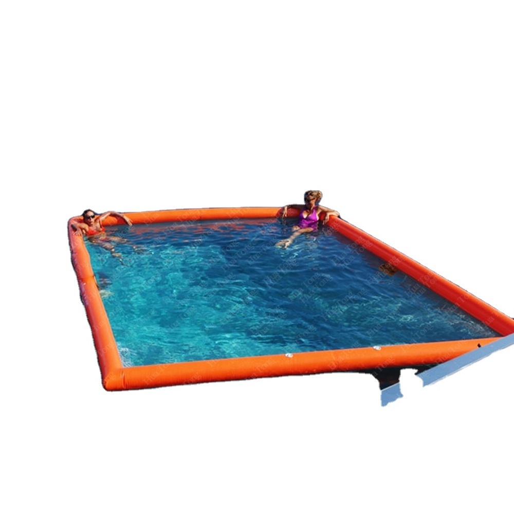 Inflatable Sea Swimming Pool with Net Yacht Floating Pool Preventing Jellyfish