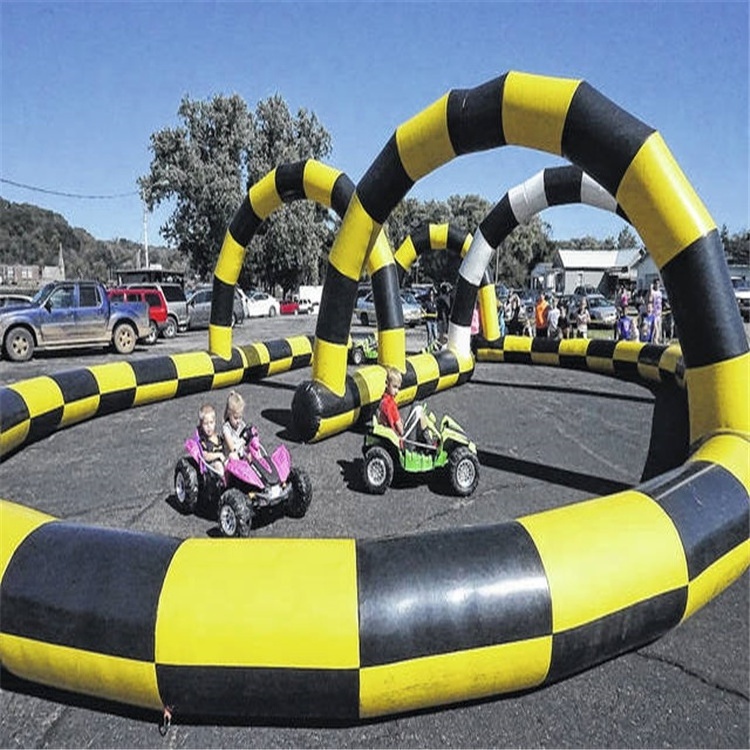 Outdoor game toys go kart racing inflatable race zorb ball/ Mini car racing track for sale