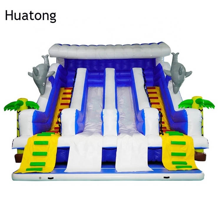 Water Park Slides Inflatable Swimming Pool Stair Water Park Slide With Pool