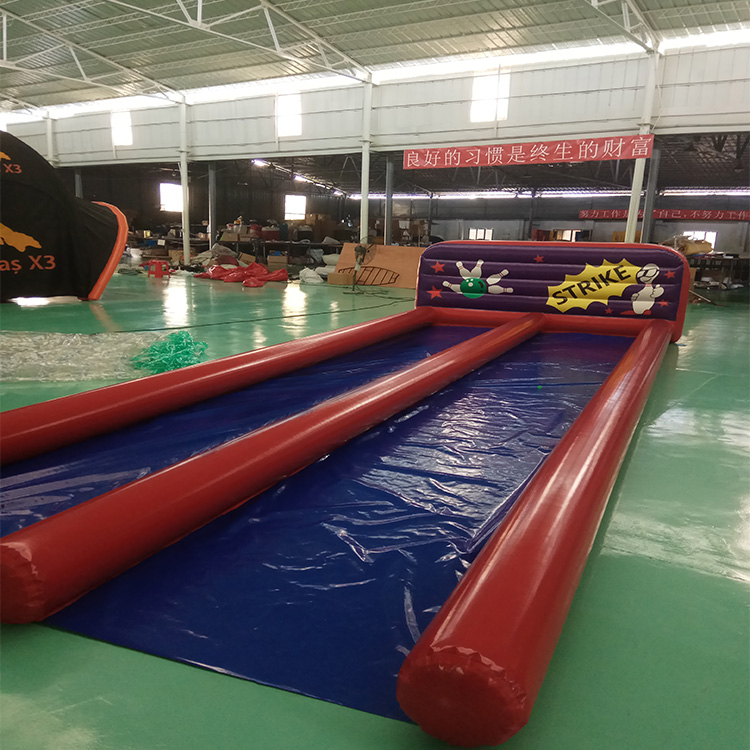 High Quality Inflatable Bowling Equipment Inflatable Alley Bowling Double Line For Sale