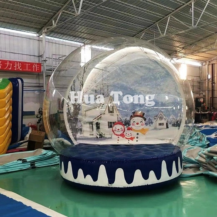 Christmas Giants Inflatable Snowball Outdoor Advertising Inflatable Human Snow Globe Balloon