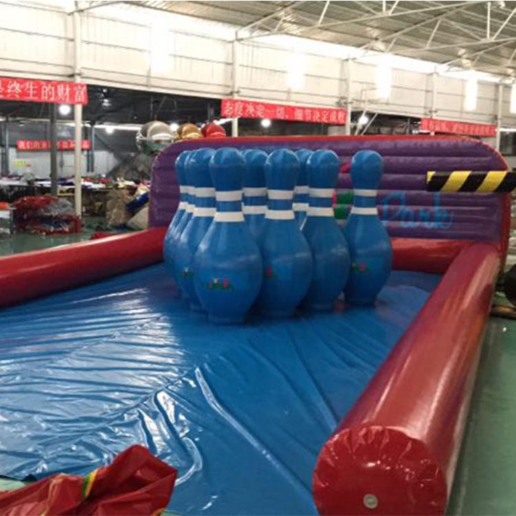 High Quality Inflatable Bowling Equipment Inflatable Alley Bowling Double Line For Sale